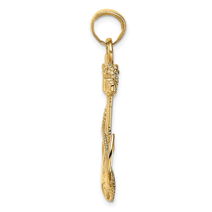 10k Large 2-D Anchor with Rope Pendant