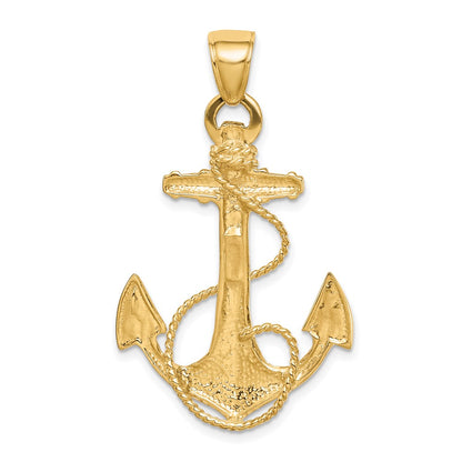 10k Large 2-D Anchor with Rope Pendant