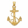 10k Large 2-D Anchor with Rope Pendant
