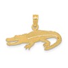 10K Textured Alligator Pendant