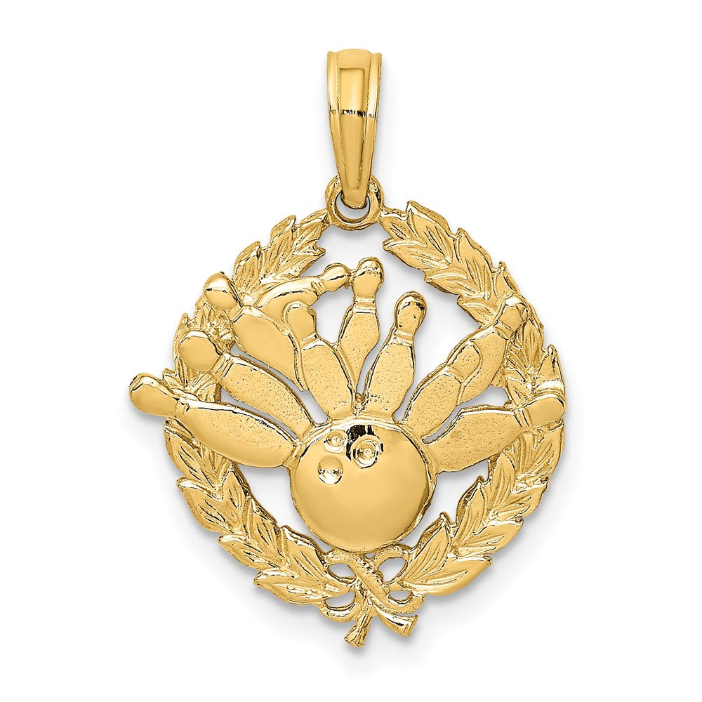 10K Bowling Story in Wreath Charm
