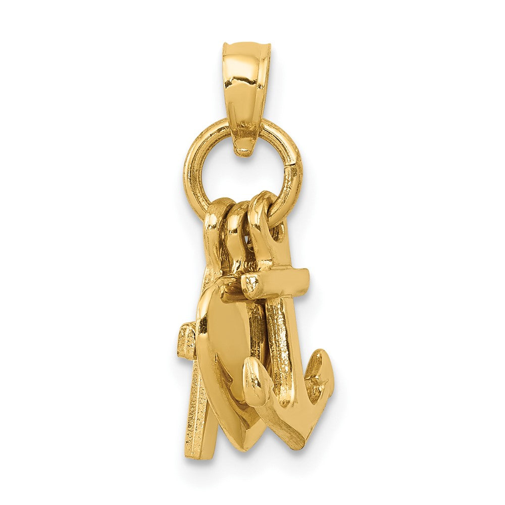 10K Faith / Hope / Charity Charm