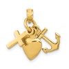 10K Faith / Hope / Charity Charm