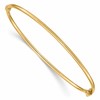 10k 2mm Polished Hinged Bangle Bracelet