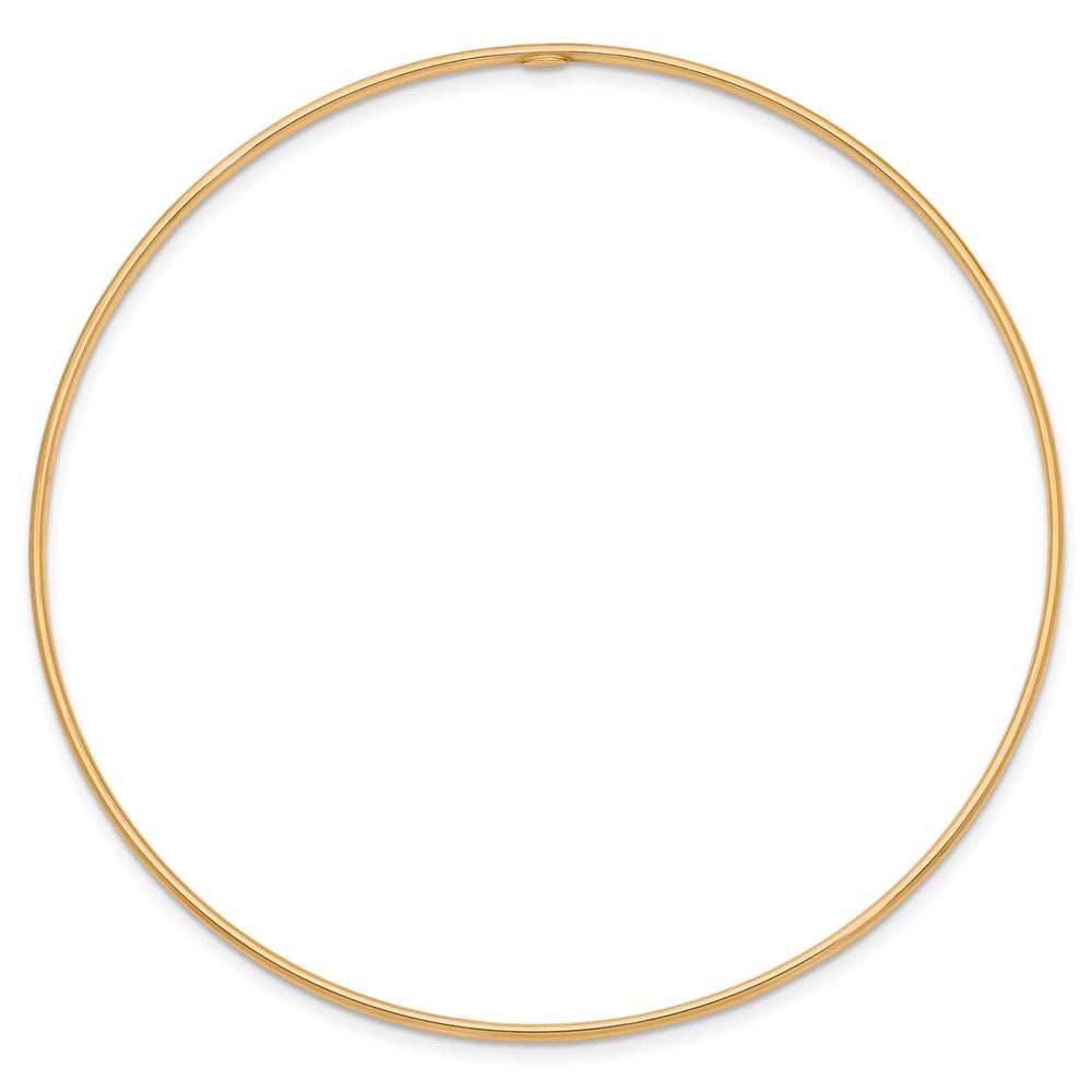 10k 1.5mm Polished Slip-on Bangle Bracelet