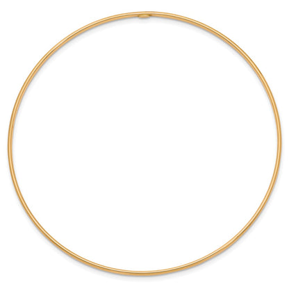 10k 1.5mm Polished Slip-on Bangle Bracelet