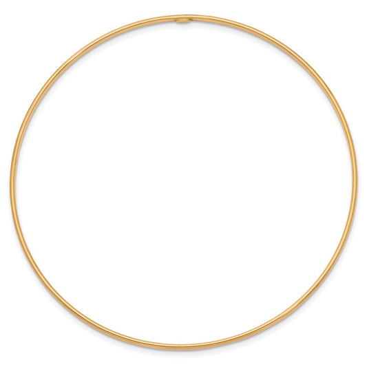 10k 1.5mm Polished Slip-on Bangle Bracelet