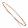 10k Rose Gold 1.5mm Polished Slip-on Bangle Bracelet