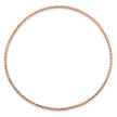 10k 1.5mm Rose Gold Diamond-Cut Slip-on Bangle Bracelet