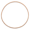 10k 1.5mm Rose Gold Diamond-Cut Slip-on Bangle Bracelet