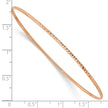 10k 1.5mm Rose Gold Diamond-Cut Slip-on Bangle Bracelet