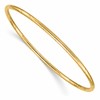 10k 2.5mm Grooved Slip-on Bangle Bracelet