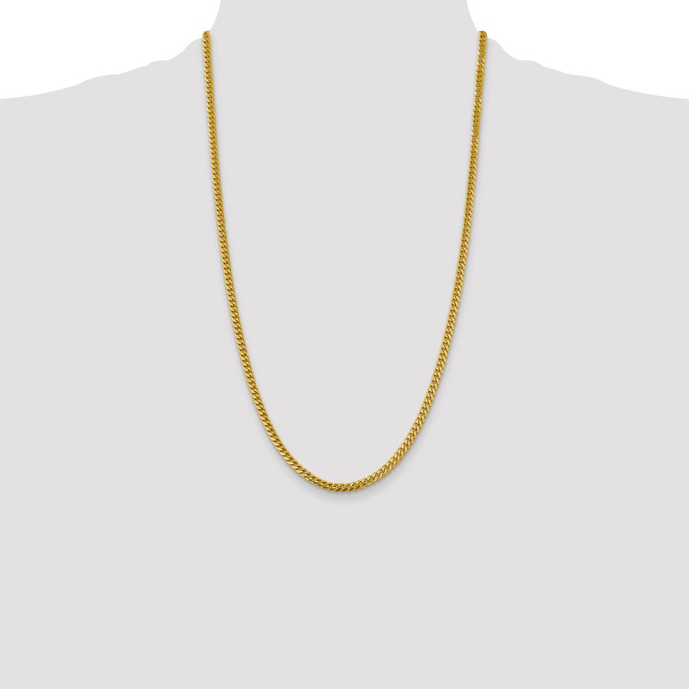 10K 4.25mm Solid Miami Cuban Chain