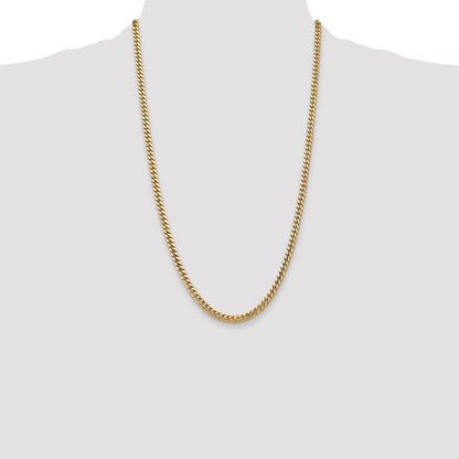 10K 4.3mm Solid Miami Cuban Chain