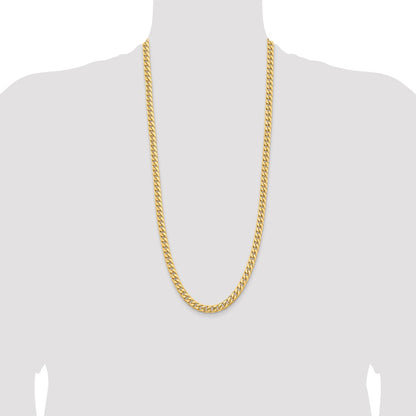 10K 6.75mm Solid Miami Cuban Chain