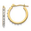 10k Diamond Fascination Hoop Earrings