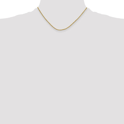 10k 2.0mm Semi-solid D/C Rope Chain