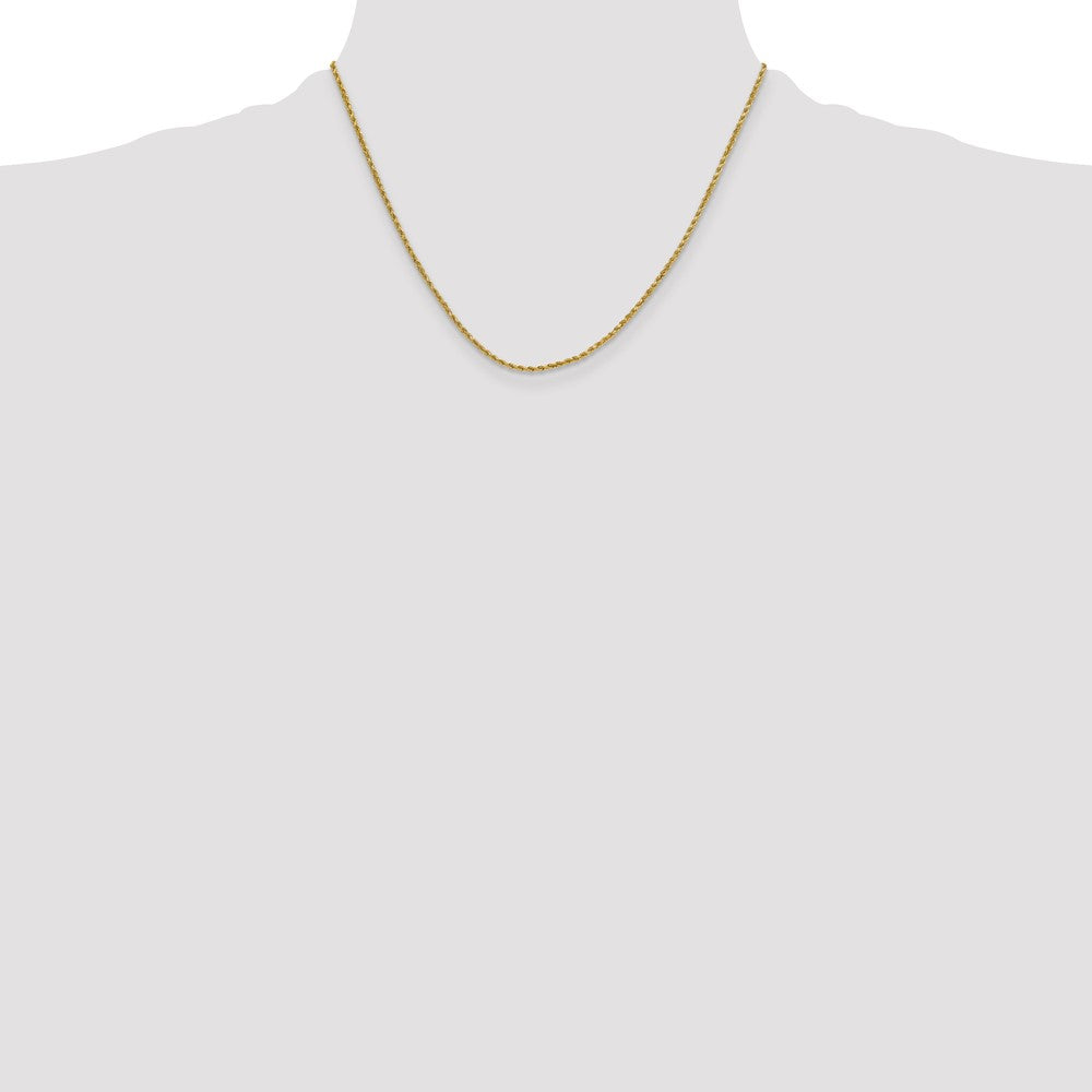 10k 2.0mm Semi-solid D/C Rope Chain