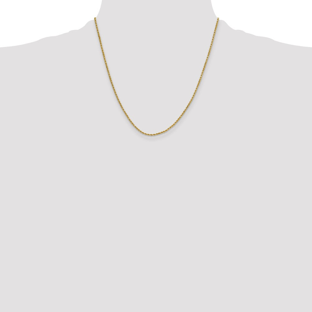 10k 2.0mm Semi-solid D/C Rope Chain