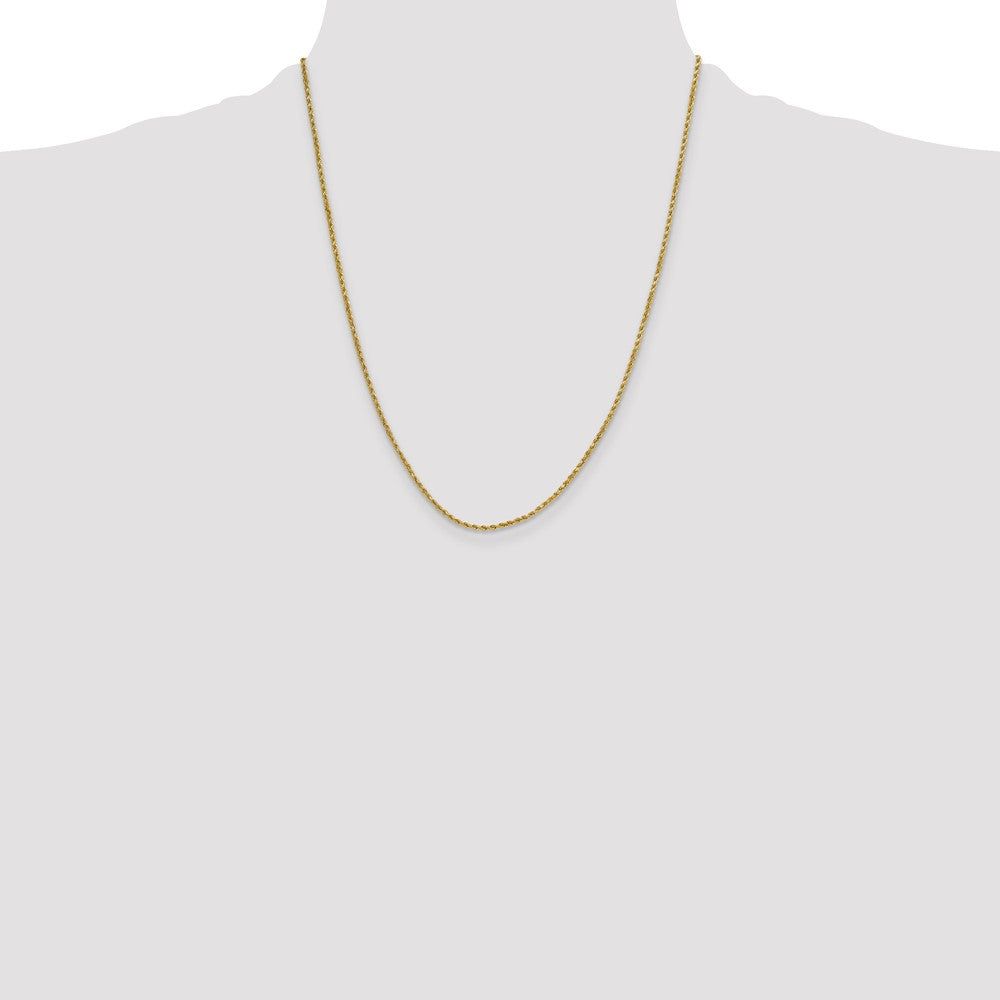 10k 2.0mm Semi-solid D/C Rope Chain