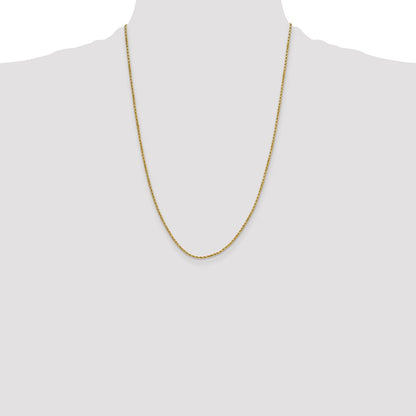 10k 2.0mm Semi-solid D/C Rope Chain