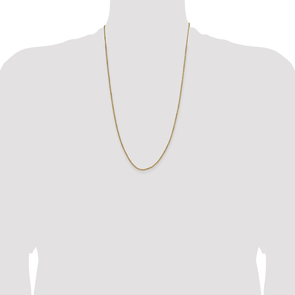 10k 2.0mm Semi-solid D/C Rope Chain
