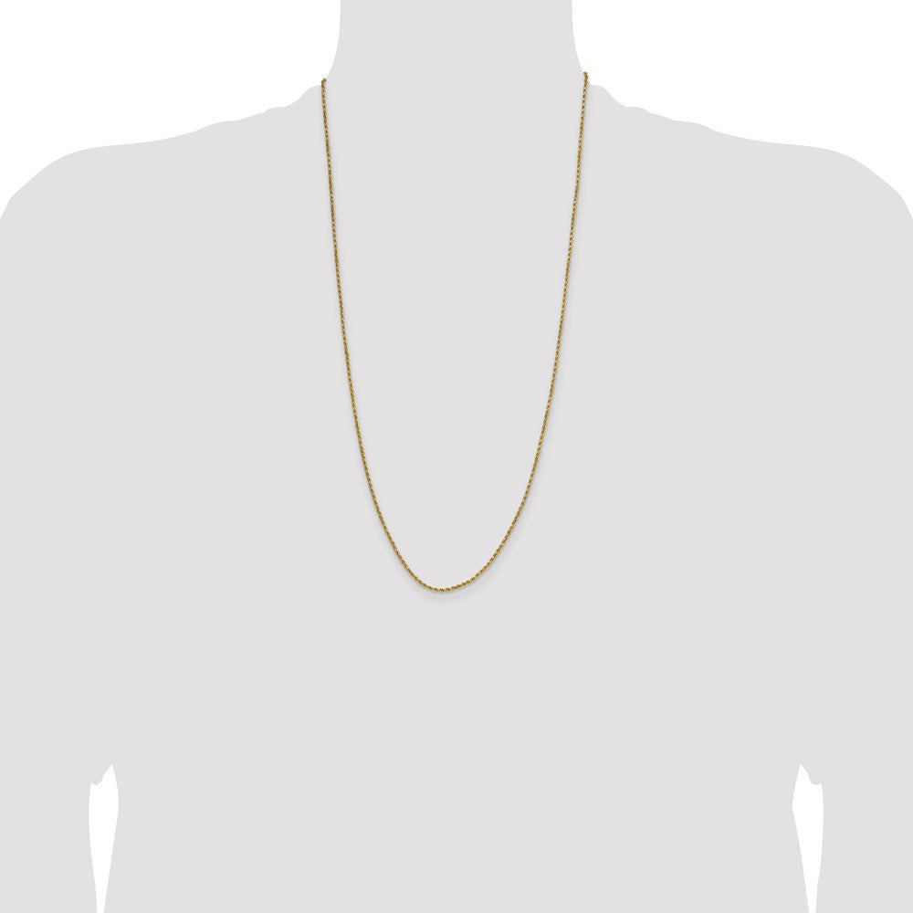 10k 2.0mm Semi-solid D/C Rope Chain