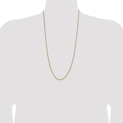 10k 2.0mm Semi-solid D/C Rope Chain