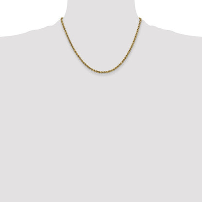 10k 2.25mm Semi-solid D/C Rope Chain