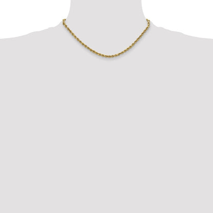 10k 2.5mm Semi-solid D/C Rope Chain