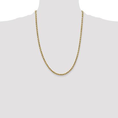 10k 2.5mm Semi-solid D/C Rope Chain