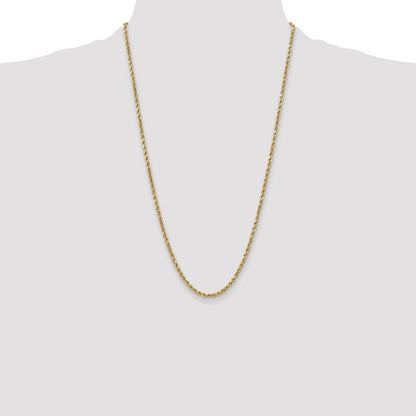 10k 3.5mm Semi-solid D/C Rope Chain