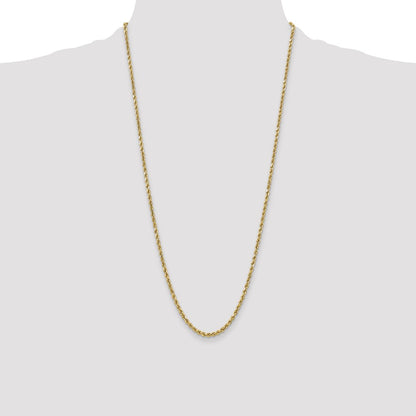 10k 3.5mm Semi-solid D/C Rope Chain