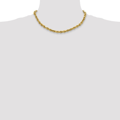10k 4.0mm Semi-solid D/C Rope Chain