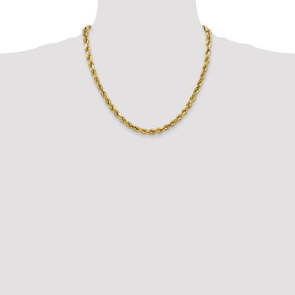 10k 4.0mm Semi-solid D/C Rope Chain