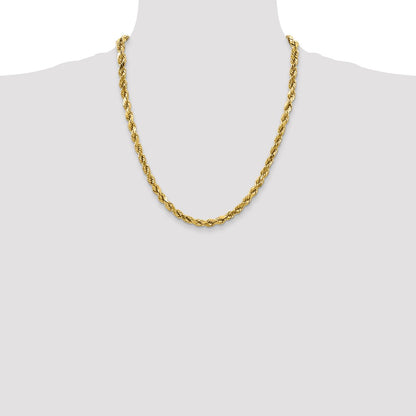 10k 4.0mm Semi-solid D/C Rope Chain