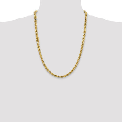 10k 4.0mm Semi-solid D/C Rope Chain