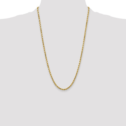 10k 4.0mm Semi-solid D/C Rope Chain