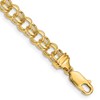 10k 5.5mm Heavy Solid Diamond-cut Double Link 7 inch Charm Bracelet