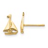 10k Sailboat Post Earrings