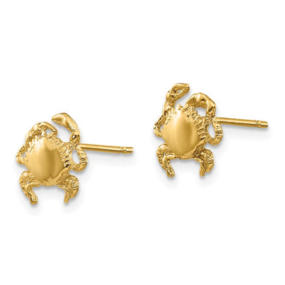 10k Crab Post Earrings
