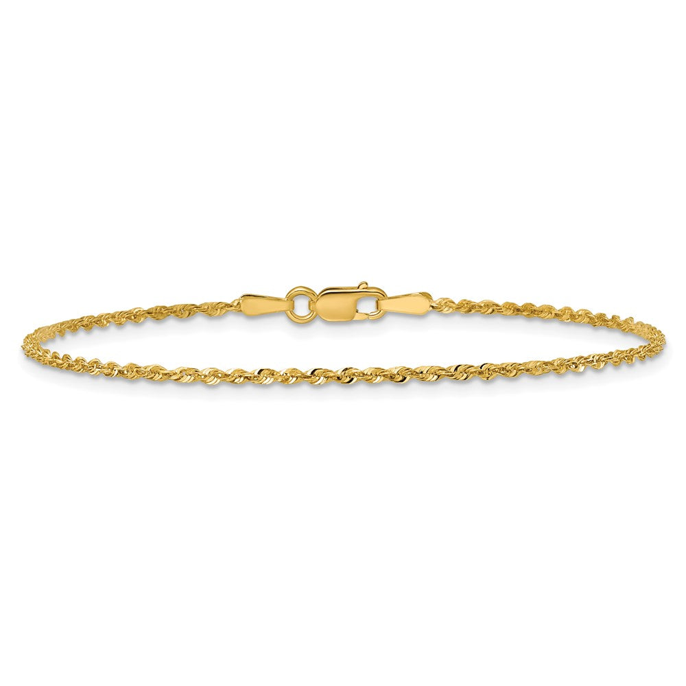 10k 1.5mm Extra-Light D/C Rope Chain Anklet