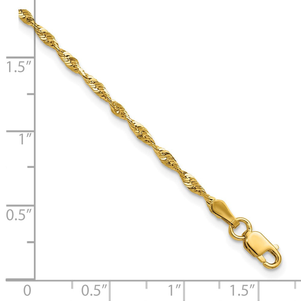 10k 2.0mm Extra-Light D/C Rope Chain