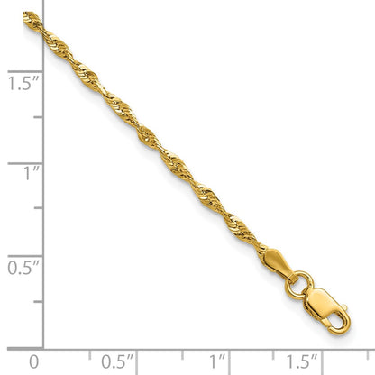 10k 2.0mm Ultra D/C Lightweight Rope Chain