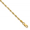 10k 2.0mm Ultra D/C Lightweight Rope Chain Anklet