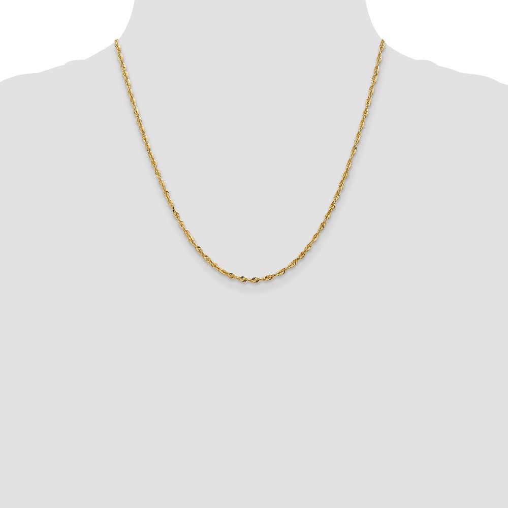 10k 2.5mm Ultra D/C Lightweight Rope Chain