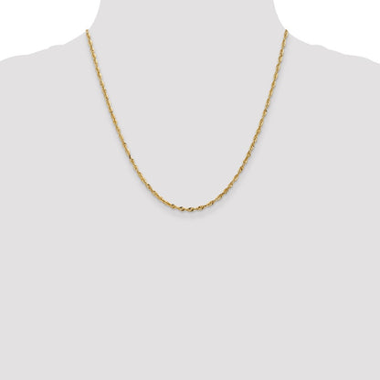 10k 2.5mm Ultra D/C Lightweight Rope Chain