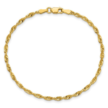 10k 2.5mm Ultra D/C Lightweight Rope Chain