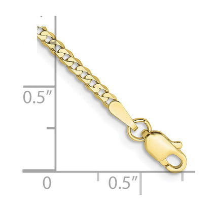 10k 2.2mm Flat Beveled Curb Chain