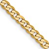 10k 2.9mm Flat Beveled Curb Chain